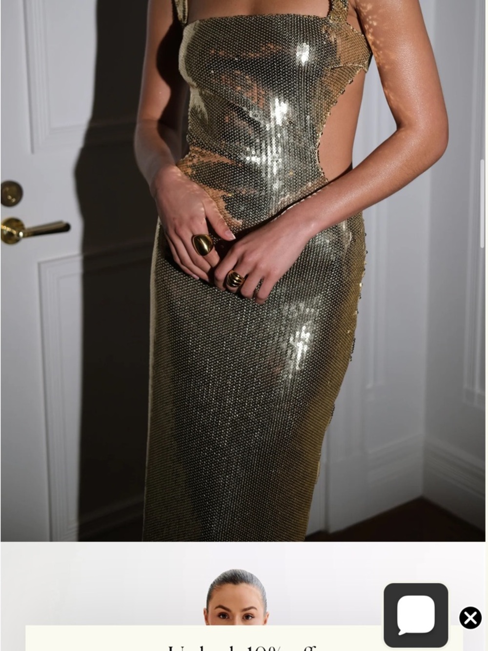 Meshki Adoria sequin cut out maxi dress - Picture 5 of 6